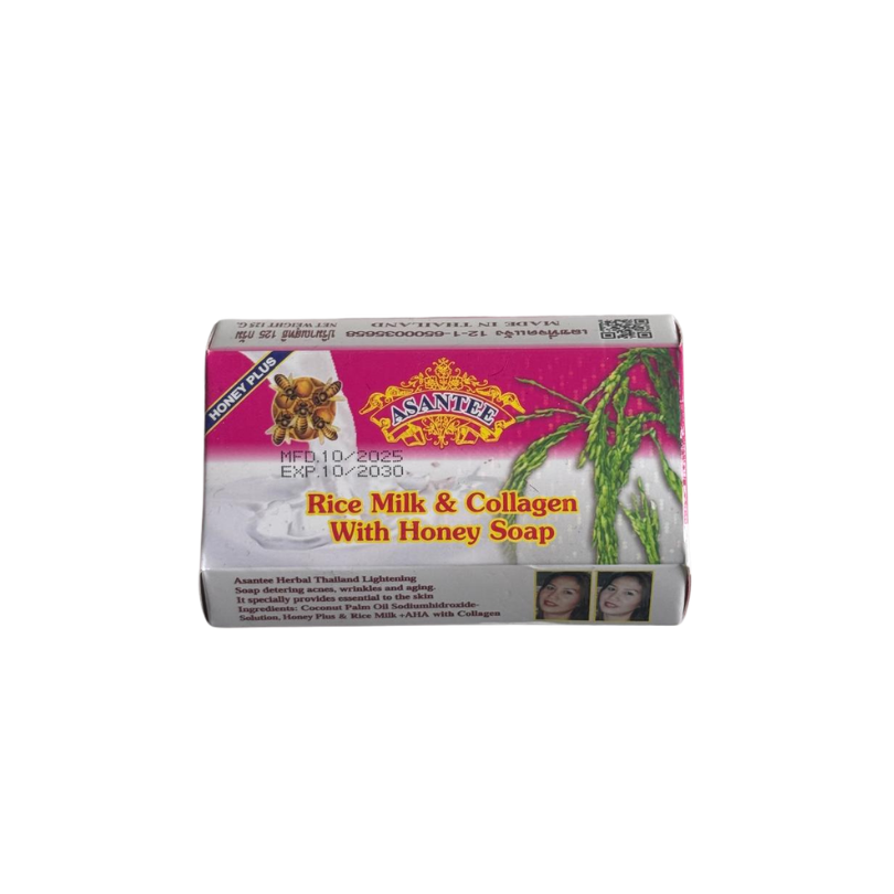 Asantee Rice & collagen with honey soap