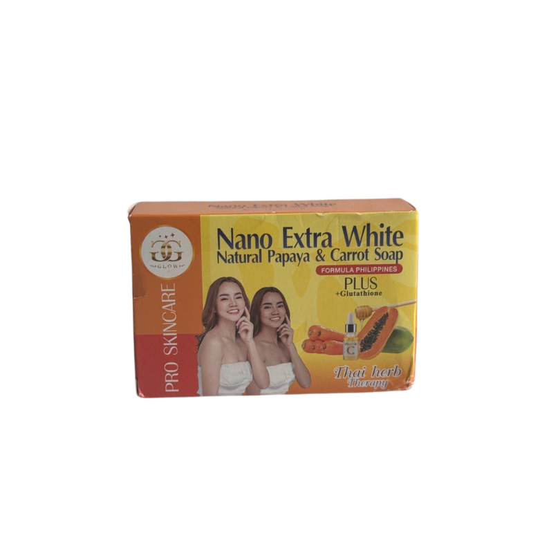 Nano Extra white natural papaya & carrot soap
